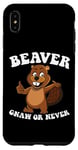Coque pour iPhone XS Max Beaver Gnaw Or Never Et Beaver Lumberjack Costume Beaver