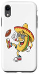 Coque pour iPhone XR Taco Football Fiesta Cinco De Mayo Motif Jour de Jeu Amusant
