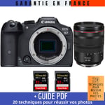 Canon EOS R7 + RF 24-105mm F4 L IS USM + 2 SanDisk 32GB Extreme PRO UHS-II SDXC 300 MB/s + Guide PDF ""20 techniques pour r?ussir vos photos