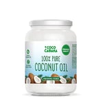 Coco Cabana 100% Pure Coconut Oil 1L, Vegan, Gluten & Dairy Free, Natural Beauty Product, Skin & Hair, Cooking, glass jar, 1000ml