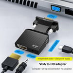 Connection Cable VGA To HDMI Converter Adapter Computer To TV    Television