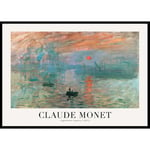 Gallerix Poster Impression Sunrise 1872 By Claude Monet 30x40 5513-30x40