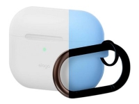 elago Original - Fodral för trådlösa hörlurar - silikon - nattglödsblå - för Apple AirPods Pro