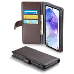 Mobique Samsung Galaxy A36 Plånboksfodral i Äkta Läder, Brun
