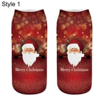 Christmas Socks Winter Warm Santa Claus Style 1