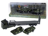 Hipo Military Transporter + 2 Under Cover Vehicles 540104 (Hkg083)