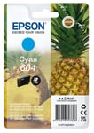 Indate Genuine Epson 604 Cyan Ink Cartridge T10G240 for XP-2200 XP-2205 XP-3200