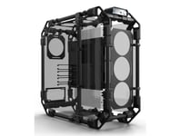Alphacool Apex Skeleton, Full Tower, Pc, Svart, Kol, Atx, Eatx, Itx, Micro Atx, Gjuten Aluminium, Kol, Glas, Botten