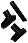 Einhell 2351235 Nozzle Set for Wet/Dry Vacuum Cleaners (Includes Universal Nozzle, Crevice Nozzle and Long Carpet Br, Black
