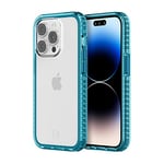 Incipio Grip Series Case for iPhone 14 Pro, Multi-Directional Grip, 14 ft (4.3m) Drop Protection - Bluejay/Clear (IPH-2009-BJC)