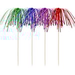 Fireworks drinkpinnar med glitter 100-pack