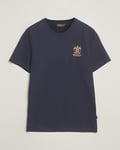 Morris Crew Neck Cotton T-Shirt Old Blue
