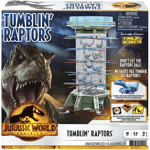 Tumblin’ Raptors Jurassic World Dominion Game with Movie Inspired Tower