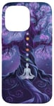 Chakra Méditation Arbre Nature Univers Éléments Coque pour iPhone 14 Pro Max