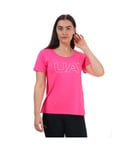 Under Armour Womenss UA RUSH Energy T-Shirt in Pink - Size UK 4-6 (Womens)