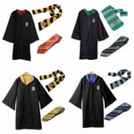 Harry Potter Cosplay Kostym Unisex Vuxen/barn Gryffindor Ravenclaw Ro V Ravenclaw Vuxen S Slytherin Slytherin Adult XL