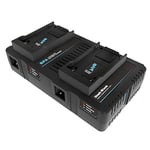 Hawk-Woods BPA-MX2 Canon BPA Battery Charger 2 Channel Simultaneous