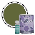 Rust-Oleum Green Water-Resistant Bathroom Tile Paint in Satin Finish - Jasper 750ml