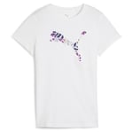 PUMA Graphics Floral Cat Logo Tee Women, storlek Medium