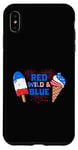 Coque pour iPhone XS Max Rouge sauvage et bleu