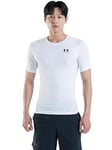 UNDER ARMOUR Heat Gear Armour Comp T-shirt - White/Black, White/Black, Size 2Xl, Men