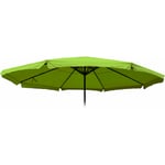 Toile pour parasol Meran Pro, parasol de marché gastronomique avec volant ø 5m, polyester vert - green