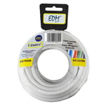 Kabel EDM 3 x 1,5 mm Hvid 15 m