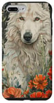Coque pour iPhone 7 Plus/8 Plus Greenland Chien Ornemental Aquarelle Fleur