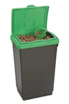 Large Plastic Storage Bin + Scoop Bird Seed Animal Pet Dry Feed Food Rock Salt (47 Litre Green)