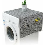Ahlsen - Housse pour lave-linge 55 x 130 cm Housse anti-poussière pour machine à laver avec poches de rangement des deux côtés- - multicolour