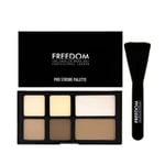 Contour & Highlight Kit Freedom Revolution Makeup PRO STROBE PALETTE Cream Brush