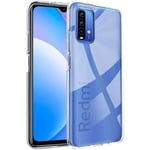 Xiaomi Redmi 9T Stöttåligt Genomskinligt Skal Simple Transparent