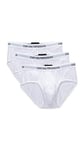 Emporio Armani Men's Cotton Briefs, New White, S (Pack of 3)