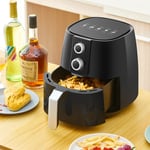 3.8L Air Fryer Power Oven Cooker Oil Free Low Fat Kitchen Frying Chips 1450W New