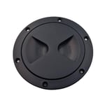 Inspektionslucka Svart 100mm