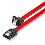 sonero® câble data SATA III 6Gb/s, 0.50m, coudé, rouge
