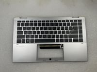 For HP EliteBook x360 1040 G7 M16933-BD1 Ukrainian Palmrest Keyboard Top Cover