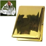 4st Bärbar filt nödfilt i silverfolie guld folie lätt överlevnad för camping vandring