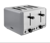 Tower Sera 4 Slice 1800W Toaster in Matte Grey with Black Trim T20086GRY