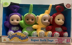 New Teletubbies Set of 4 Super Soft Plush Toys *New* Gift Kids 🧸