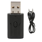 Bluetooth 5.0 Ljudadapter Multifunktionell 2 i 1 Handsfree Samtal USB Bluetooth Mottagare Sändare för Bilhögtalare