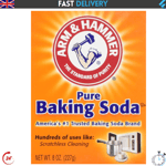 Arm and Hammer Pure Baking Bicarbonate Soda Powder for Cleaning 227g (Pack of 1)