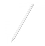 Baseus Smooth Writing Active Stylus-penna med LED-indikator för iPad vit + USB-C strömkabel 3A 0,3m och utbytbar spets Active (S