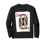 King Of Hearts Poker cool vintage king Of Hearts couple Long Sleeve T-Shirt