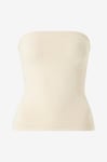 Gina Tricot - Tubtopp Knitted Tube Top - Vit
