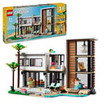 LEGO Creator 3in1 Modern House to 3-Storey City Building to Forest Cabin Set, Model Building Kit for Kids, Gift Idea for 9 Plus Year Old Boys and Girls 31153