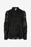 Y.A.S - Blus yasFrima LS Shirt - Svart