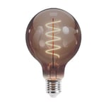 Forever Light LED Bulb Filament E27 G95 4W 230V 2000K 250lm SF, Smokey glass