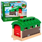 BRIO World Train Garage for Kids Age 3 Years Up - Compatible With All BRIO Railw