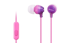 Sony MDR-EX15AP, Headset, I öra, Calls/Music, Violett, Binaural, Multiknapp